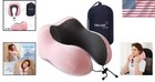 Travel Pillow Neck Support Memory Foam Sleep Pillow For Airplane Car Home Pink