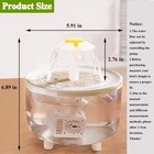 Automatic Bird Bath Circulating Water 2 Sponges Parakeet Parrot Budgie