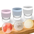 Sphere Ice Ball Mold Food Grade Slow Melting Whiskey Cocktail Ice Maker