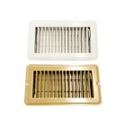 Floor Register A c Vent Heat Air Duct Cover Grille Metal Damper Brown Or White 