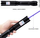 Thor M Ii 450nm Focusable Blue Laser Pointer  Battery Charger   Glasses Included