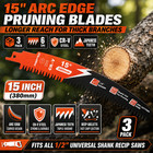 15  Arc Edge Reciprocating Saw Blades 3pk 6tpi Cr-v Pruning Blades Wood Cutting