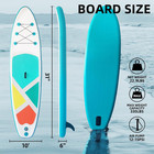 Inflatable Stand-up Paddle Boards For Adults  Qileba 10ft Extra Wide Stable Infl