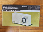 Vintage Realtone Am Table Radio Model 3109 In The Original Box   Manual Tested
