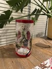 Two Cardinal - Crackle Glass Pillar In Perfect Working Condition Winter