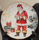 Williams Sonoma Twas The Night Before Christmas 13  Santa List Round Platter