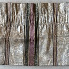 Croscill Window Valance Dover Manor 17 5 x84  Set Of 3 Green Burgundy Damask Euc