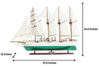 Training Ship Juan Sebasti  n Elcano Schooner Wood Model 37  Royal Spanish Navy
