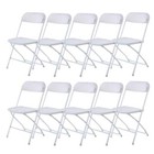 20pcs Plastic Folding Chairs Commercial Event Wedding Party Meeting Office Seat