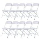 20x Plastic Folding Chairs Commercial Event Wedding Party Meeting Office Seat
