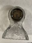Abp American Brilliant Period Cut Glass Desk   Dresser Clock C 1908 Flower Pttrn