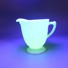 Vintage Mckee French Ivory Laurel Creamer Uv Glow Cremax Milk Glass Replacement