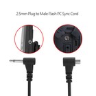 12-inch 30cm Lightweight Flash Pc Sync Cord 2 5mm Plug To Male Pc Sync Cable Zts