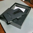 Ultra Thin Front Pocket Wallet For Men Black Pop-up Card Holder Rfid Blocking 