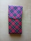 Vintage Plaid Vinyl Travel Bar  Cocktail Set  Mcm  1960s  Advertising 