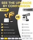 Paint Sprayer  700w High Power Cordless Electric Spray Gun With Yellow 