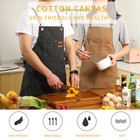 Canvas Cross Back Chef Cotton Aprons For Men Women With Large Pockets