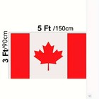 5x3ft Canada Day 1st July Canadian Maple Leaf World Cup Flag Speedy Delivery