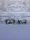 Vintage Royal China Currier   Ives Blue Sugar Bowl   Creamer Set Usa