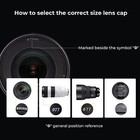 K f Concept 43mm Snap-on Center Pinch Lens Cap With Anti-loss Keeper Leash Nikon
