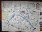 Paris  France Wallet-like Foldable Street subway Area Map 2026 New