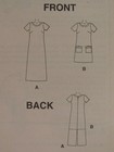 Easy Oop Mccalls 2176 Misses Relaxed Fit Dress In 2 Lengths Pattern 6-8-10-12 Uc