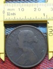 1890 Newfoundland 1-cent Coin  Bronze Canadian Large Cent  Queen Victoria  Km  1
