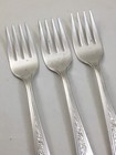 3 Deerfield   Wallace Silverplate Vision 1933 Forks 5 7 8  Silverware Flatwware