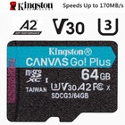 Kingston 64gb Microsdxc Canvas Go Plus 170mb s Read Uhs-i  C10  U3  V30  A2 a1