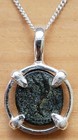 Ancient Egypt Queen Last Pharaoh Cleopatra Vii Genuine Coin Necklace With Coa