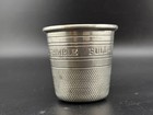 Vtg Pewter Shot Glass Jigger Just A Thimble Full William Adams Sheffield England