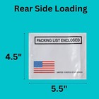 Packing List Pouches Shipping Label Panel Face Enclosed Envelopes Usa Flag Print