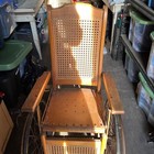 Vintage Gendron Wheel Company Wheelchair Wicker Serial   660 N Toledo  Oh Usa