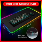 Large Rgb Led Extra Large Soft Gaming Mouse Pad Oversized Glowing 31 5x11 8 