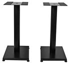 Pair Rockville Rs21b 21  Steel Bookshelf Speaker studio Monitor Stands - Black