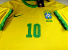 Pele   Autographed Team Brazil  Nike Brand Pro-style Soccer Jersey   Loa