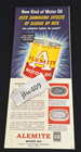  3  1956 Alemite Motor Oil Print Ads Magazine Ads