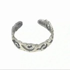 925 Sterling Silver Toe Ring Adjustable Xs Openwork Scroll Wave Boho Beach