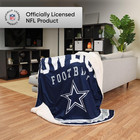 Foco Nfl Unisex-adult Nfl Team Logo Sherpa Fleece Plush Throw Blanket - 60  X 70