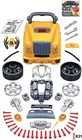 Car Engine Yellow  Suitable For Children Over 3 Years Old 