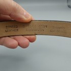 Vintage Girl Scout Brownie Belt Embossed Leather Small Silver Buckle 22-24