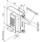 Gatemaster Digital Gate Lock Double Sided 10-30mm  dgl01 