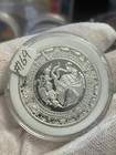 Mexico          Aztec Calendar 1 Oz  999 Fine Silver Proof Coin W  Wood Holder   