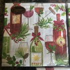 Caspari Napkins Christmas 3pk 3 Ply A Christmas Toast Design Elegant Party Decor