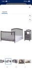 Afg Baby Furniture Kali 4-in-1 Convertible Crib W  Toddler Guardrail Gray