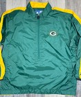 Vintage Starter Pro Line Green Bay Packers Pullover Jacket Men s Size Xl 1 2 Zip