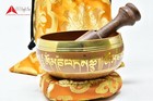 3 75  Tibetan Meditation Yoga Singing Bowl Mallet Cushion Carry Bag   Hand Bead