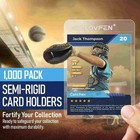 1000ct Semi Rigid Card Holders   1000x Sleeves For 35pt Mtg Trading Psa Cards