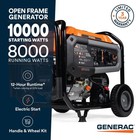 Generac Gp Series 10 000 Watt Gas Powered 50-state Portable Generator With