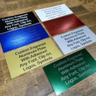 Any Size Custom Aluminum Plates Adhesive Sign Metal Trophy Urn Plaque Home Decor